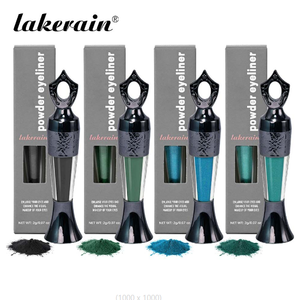 Poudre d'eye-liner Kohl 5 couleurs (noir, <span class=keywords><strong>bleu</strong></span>, vert, vert foncé) - Imperméable et anti-bavures pour un maquillage agrandissant les <span class=keywords><strong>yeux</strong></span> - Product Image 2