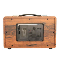 Retro Holz-BT-Radio mit FM AM SW Drei-Band-Tuning, MP3-Wiedergabe und Kartensteckplatz für Heimdekoration und Unterhaltung im Freien