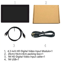 Module d'affichage IPS TFT LCD de 4.3 pouces avec interface pour Raspberry Pi Résolution 800x480