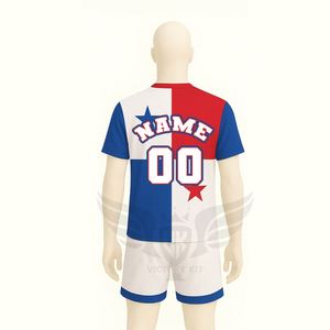 Conjunto de Camiseta y Pantalones Cortos de Fútbol para Fanáticos del Panamá, Rojo, Azul y Blanco, Uniforme de Fútbol con Nombre y Número Personalizados - Product Image 4