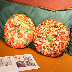 Nouveauté, coussin rond géant en 3D pour <span class=keywords><strong>pizza</strong></span>, oreiller en peluche pour décoration de canapé, en forme de <span class=keywords><strong>pizza</strong></span>, poupée en peluche - Product Image 4