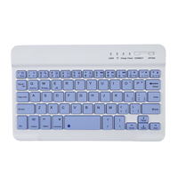 Nuevo Teclado Inalámbrico Ultrafino de 7 Pulgadas con Clip Magnético, Panel Táctil, Interruptor de Tijera, USB Tipo-C, 59 Teclas, Diseño de Idioma Personalizable