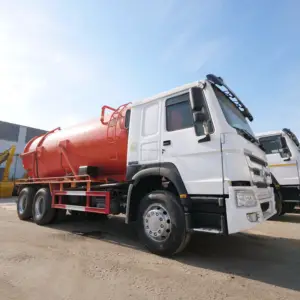 Satılık Sinotruck Howo vakum vidanjör septik Tank temizlik kamyonu