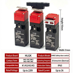 Interruptores de Seguridad para Puertas Serie HLGK D4NS, Tipo Enchufable D4NS-1AF/2AF/4AF/1BF/2BF/4BF/1CF/2CF/4CF/1DF/2DF/4DF, Interruptores de Límite D4NS D4NL-1 - Product Image 6