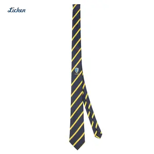 Neckwear masculino de alta qualidade Fashion Designer estilo poliéster tecido pescoço gravatas