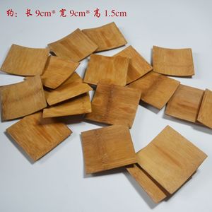 Bamboo Square Dishes 1500pcs <b>Small</b> Serving <b>Trays</b> For Food Sushi Pastry Dish Set Natural Wood Plate With JZP-06 - Product Image 5