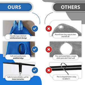 Hamaca transpirable con gran capacidad de transporte para cortar uñas, Gato colgante Xl Xs, arnés para perros para el cuidado de mascotas para cortar uñas - Product Image 3