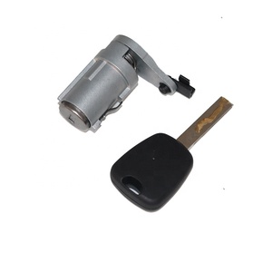 Pour <span class=keywords><strong>Peugeot</strong></span> Nouvelle 307, barillet de serrure de porte avant gauche de haute qualité, cylindre de serrure de voiture <span class=keywords><strong>antivol</strong></span> avec clé - Product Image 4