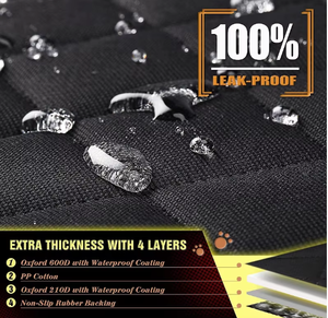 Wasserdichte Hunde-Hängematten-Kofferraum matte Rutsch feste, kratz feste Seiten klappen und Aufbewahrung taschen für Autos itze für Hunde - Product Image 4