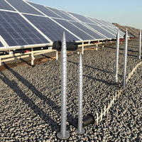 Fondation de construction personnalisée liée à l'énergie solaire 60mm/76mm/89mm photovoltaïque post vis Pile bride terre ancre vis tuyau