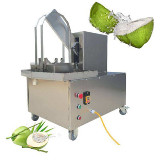 Máquina Cortadora de Coco Fresco Industrial Automática de Acero Inoxidable, Eléctrica, para Dividir y Extraer Jugo de Coco con Motor - Product Image 1