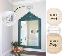 Couvre-sonnette en bois décoratif pour porte, design tropical moderne, décoration murale pour la maison