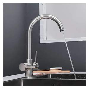 कारखाने की कीमत तीन तरफा 304 स्टेनलेस स्टील रसोई और बाथरूम के उपयोग के लिए गर्म और ठंडे पानी सिंक टैप - Product Image 6