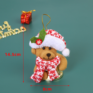 ตกแต่งคริสต์มาสต้นคริสต์มาสอุปกรณ์แขวนชายชราซานต้ามนุษย์หิมะกวางเรนเดียร์ตุ๊กตาสุนัขรู้สึกเครื่องประดับ - Product Image 3