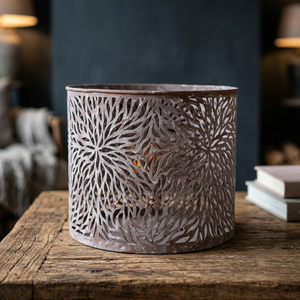 Cage à bougie perforée gravée - Product Image 2