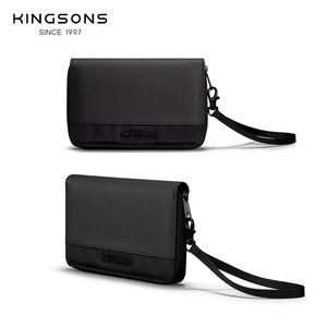 Kingsons Vertical Passport Holder Black Zipper Wallet Multi Card Storage Document Case Business Travel Use - Product Image 3