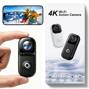 <b>Smart</b> <b>WiFi</b> Screen 4K Mini <b>Camera</b> Vlog Recorder for Vlogging Travel Sports - Product Image 2