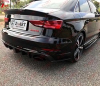 Z-ART 2017 2019 Audi RS3 Kit carrosserie en fibre de carbone Aileron arrière pour amélioration des performances et accessoires de tuning extérieur