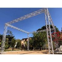 Sistema de armazón de escenario para conciertos, armazón de escenario para eventos al aire libre de 289mm x 289mm x 2m
