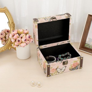 Boîte de rangement décorative en bois et cuir PU, idéale pour les bijoux et accessoires, personnalisable selon les besoins - Product Image 4