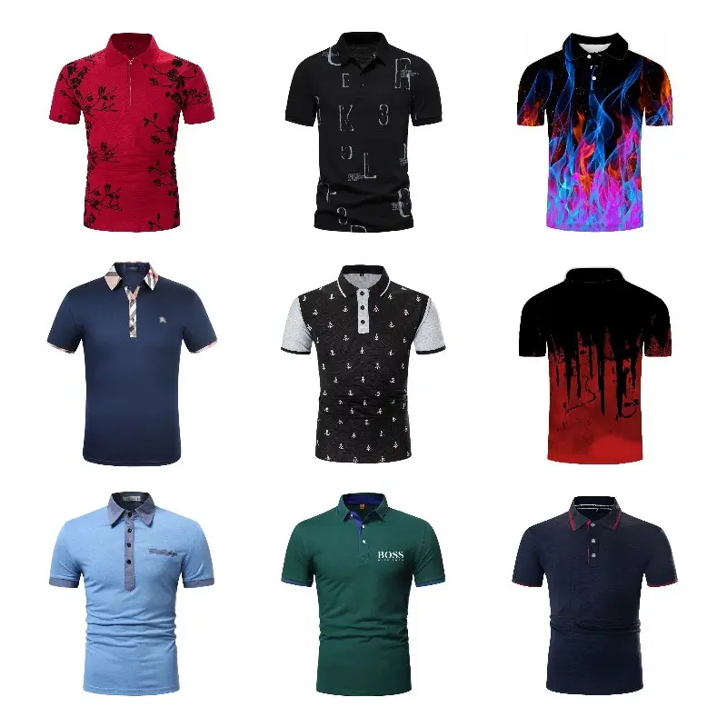 Direct Polo T-shirts 100% cotton high quality plus size business men's Polo shirts fashion custom embroidery popular
