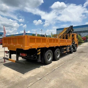 Grue articulée montée sur camion Shacman 14 tonnes 8X4, grue à flèche articulée hydraulique, grue de camion - Product Image 6