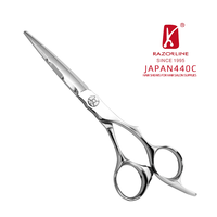 Logo personnalisé pour kit de ciseaux de coiffure professionnels de 6 pouces 9CR, roulement à billes CNC, acier inoxydable japonais 440C