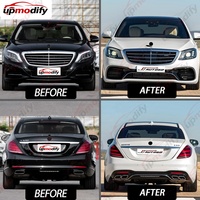 Kit de carrosserie de remplacement d'usine pour transformer une Mercedes Classe S W222 (2014-2017) en S63 AMG 2018 - Ensemble de pare-chocs