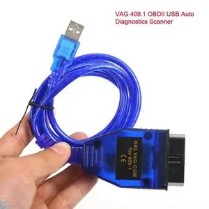 OBD2 usb-кабель VAG-COM KKL 409,1 Авто диагностический сканер сканирующий инструмент для чехлы для сидений автомобиля из ткани, диагностические инструменты для стайлинга автомобилей OBDII VGA409