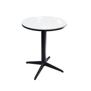 Contemporary Luxury <b>Coffee</b> <b>Tables</b> Modern <b>Round</b> Bistro <b>Table</b> with <b>Marble</b> Top & Metal Cross Base <b>Marble</b> Finish OEM/ODM - Product Image 4