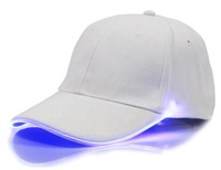 Da uomo all'aperto moda cotone notte corsa caccia pesca a buon mercato cappello LED cappellino da baseball leggero