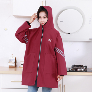 <span class=keywords><strong>Blouse</strong></span> personnalisée en velours imperméable à manches longues, épaisse, pour tenue <span class=keywords><strong>de</strong></span> travail formelle, <span class=keywords><strong>tablier</strong></span> <span class=keywords><strong>de</strong></span> <span class=keywords><strong>cuisine</strong></span> anti-salissures pour adultes - Product Image 6