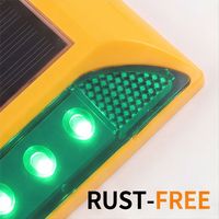 Reflektor Mata Kucing LED Tahan Cuaca untuk Peringatan Ramp, Solar Road Stud Visibilitas Tinggi Langsung dari Pemasok