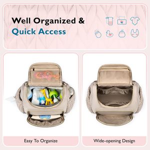 Bestseller Große Kapazität Wasserdichte Nylon-Reisewickeltasche Praktische Outdoor-Krankenhaus-Behandlungstasche Nippeltasche Mami-Taschen - Product Image 4
