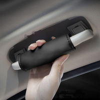 Protection antidérapante pour poignée de toit de voiture, housse de poignée de voiture en cuir de luxe, respirante, facile à installer, accessoires intérieurs à Velcro