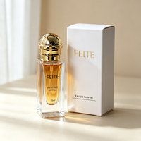 Nouvelle conception, flacon de parfum vide en verre carré de 10 ml, mini flacon de parfum de voyage à sertir avec boîte personnalisée