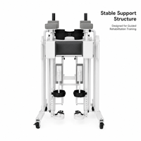 Système d'exosquelette pliable en acier inoxydable pour l'entraînement à la marche des membres inférieurs, exosuit de rééducation des jambes pour AVC et LSC