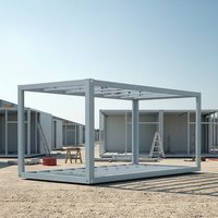 TOPPRE-Structure de conteneur préfabriquée en acier léger de 20 pieds, maison modulaire, cadre de conteneur de 40 pieds, maison de luxe