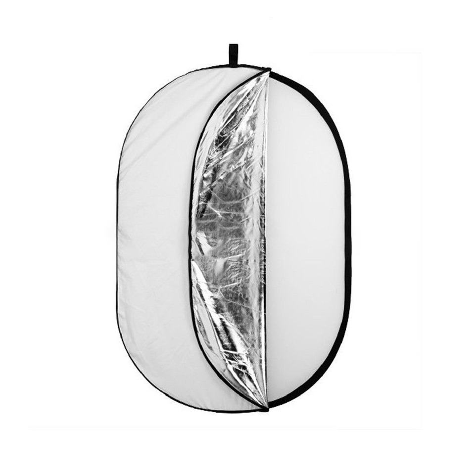 thumbnail image 1 of Reflector de fotografía plegable Panel de fotografía de reflector de luz plegable portátil ovalado grande para video de estudio, 1 of 4