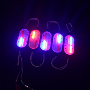 רכב אוניברסלי אור 24 הוביל <span class=keywords><strong>cob</strong></span> כחול אדום מהבהב הוביל מודול אזהרת אות אור עבור גג אופנוע משאית רכב 3w - Product Image 4