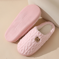 Op maat gemaakte logo fruit binnenhuis pantoffels met comfortabel pluizig pluche voor lente binnen zacht winter gunstige korting