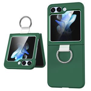Funda protectora para teléfono con Finger Loop Hard PC Handheld Case con soporte para anillo para Samsung <span class=keywords><strong>Z</strong></span> <span class=keywords><strong>Flip</strong></span> 5 4 <span class=keywords><strong>3</strong></span> - Product Image 1