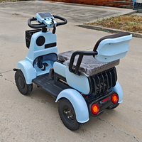 Scooter électrique professionnel robuste 72V 500W, mini, 4 roues, charge maximale 200 kg, avec siège et panier pour personnes âgées