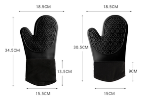 LA Custom logo <b>Silicone</b> Oven Glove Heat Resistant Free with Thick Cotton Liner BBQ Kitchen Baking <b>Silicone</b> Oven Mitts - Product Image 2