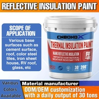 Peinture d'isolation thermique imperméable pour toiture, revêtement réfléchissant la chaleur, peinture rafraîchissante pour tuiles en acier, réfléchissante aux UV, thermique
