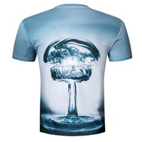 Camisetas de Hombre al por Mayor con Envío Gratuito, de Satén Transpirable para Otoño, Ajuste Cómodo, Tallas Grandes, Personalizadas con Estampado de Aves en 3D, Estilo Hip Hop