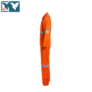 Mono resistente a las llamas, <span class=keywords><strong>ropa</strong></span> <span class=keywords><strong>de</strong></span> <span class=keywords><strong>trabajo</strong></span>, <span class=keywords><strong>ropa</strong></span> <span class=keywords><strong>con</strong></span> banda reflectante, color Naranja - Product Image 3
