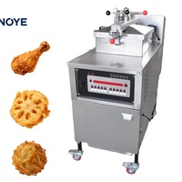 Freidora a Presión de Gas LPG Compatible con Propano para Camiones de Comida al Aire Libre, Máquina para Freír Pollo