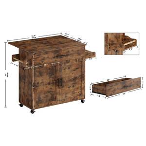 ห้องครัวสไตล์ชนบทตู้ซ่อนพร้อมเคาน์เตอร์วางใบไม้แบบอเนกประสงค์บนเกาะห้องครัว - Product Image 5