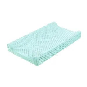 Durable Ultra Soft Minky Dots Plush Breathable Diaper Changing Table Pad Cover